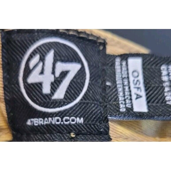 '47 Brand San Francisco Giants Gaudet Khaki Clean Up Mesh Snapback Hat Patch Cap - Picture 6 of 6